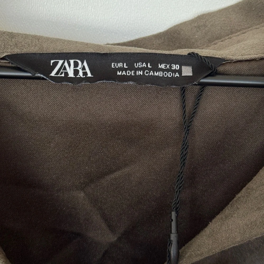 ZARA faux suede shirt 3046/335/505 0804/230 - Picture 7 of 7